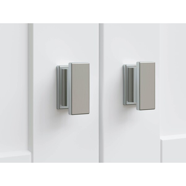 Contemporary Square Brushed Nickel